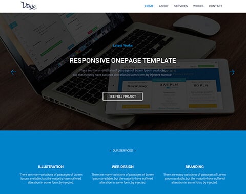 Venjo - Multipurpose HTML5 Template